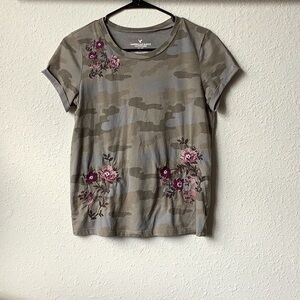 American Eagle Outfitters Camouflage Floral  T-Shirt